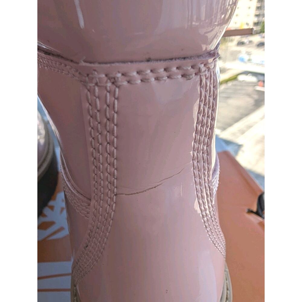 Timberland pink patent Women’s Sz 8.5 Stone Street 6 Inch Lace Waterproof Boots - Picture 6 of 14